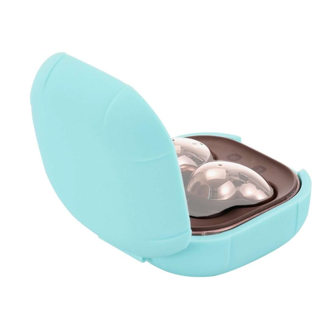 Anti-fall Silicone Earphone Protective Case with Hook For Samsung Galaxy Buds Liv ... (Mint Green)