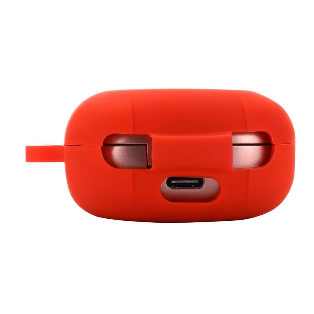 Anti-fall Silicone Earphone Protective Case with Hook For Samsung Galaxy Buds Live/ Buds ... (Red)