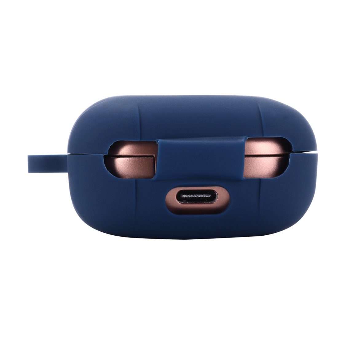 Anti-fall Silicone Earphone Protective Case with Hook For Samsung Galaxy Buds Live ... (Dark Blue)