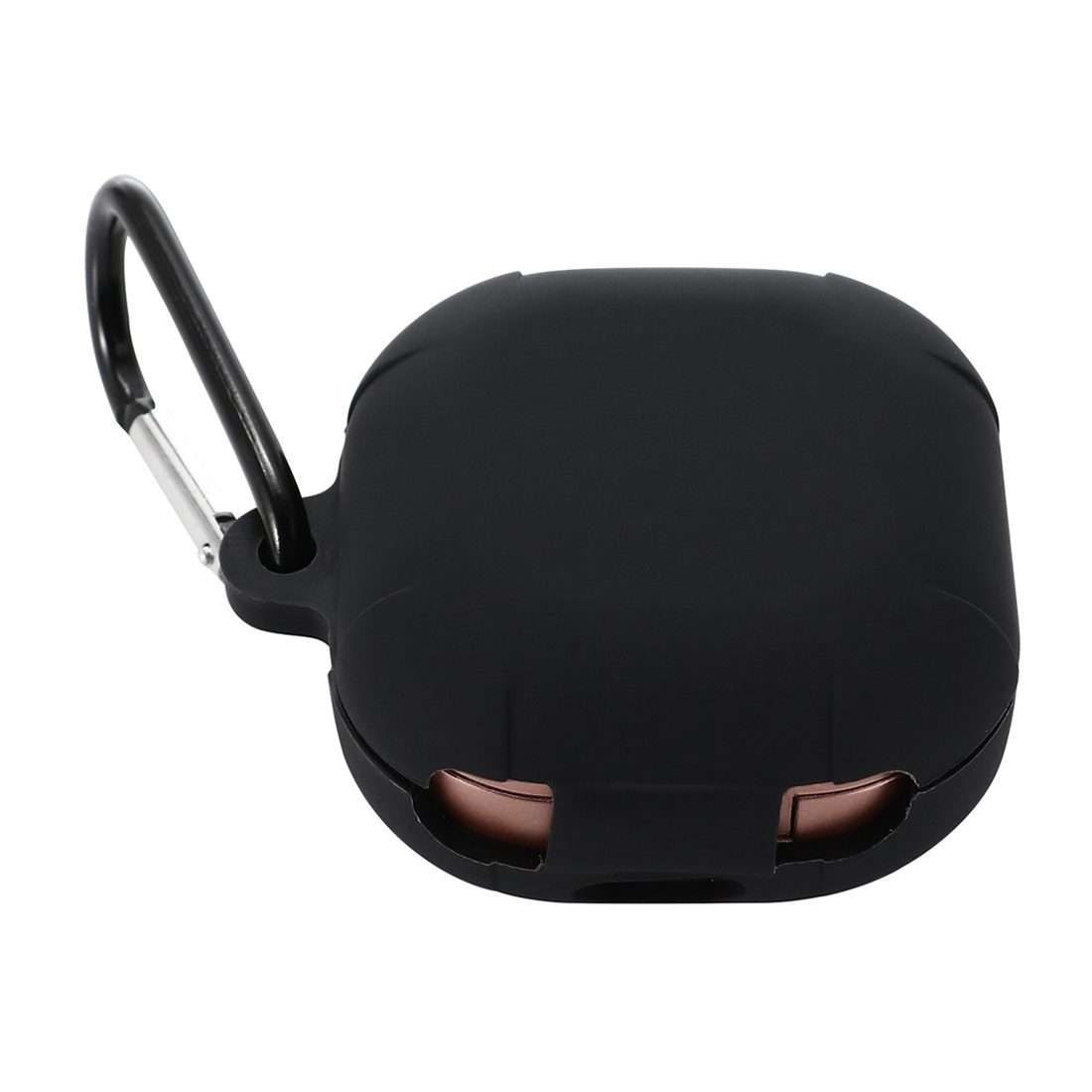 Anti-fall Silicone Earphone Protective Case with Hook For Samsung Galaxy Buds Live/ Bu ... (Black)