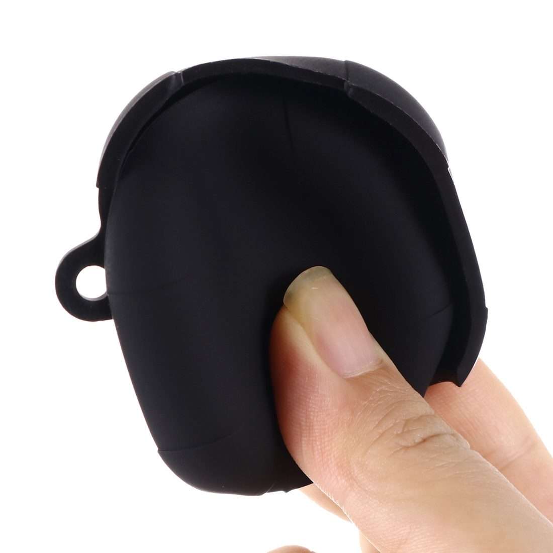 Anti-fall Silicone Earphone Protective Case with Hook For Samsung Galaxy Buds Live/ Bu ... (Black)