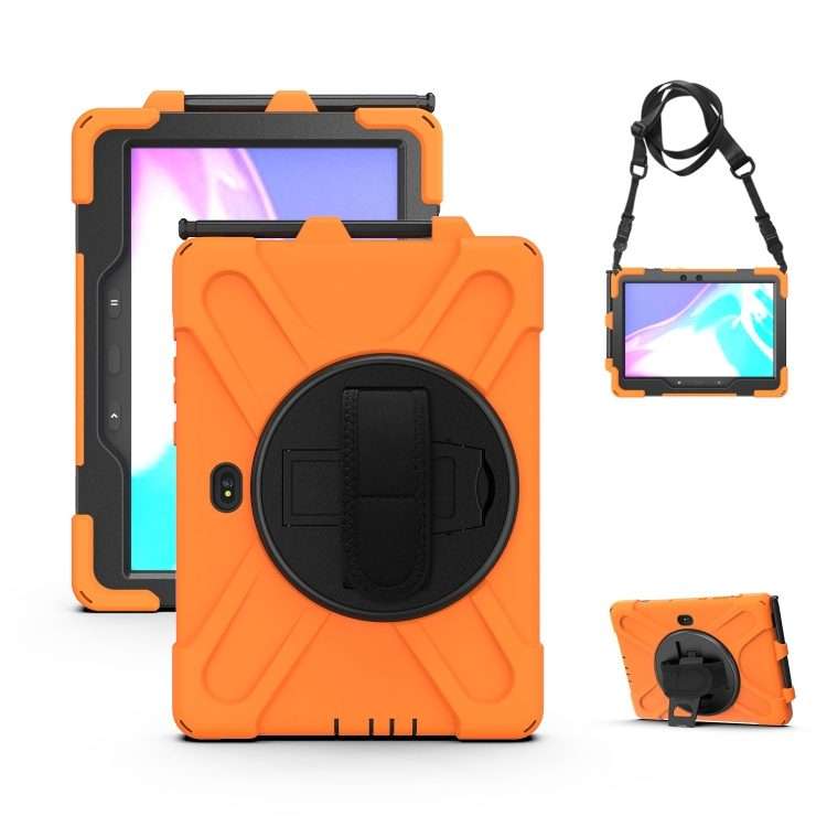 For Samsung Galaxy Tab Active Pro T540 / T545 / Tab Active4 Pro Shockproof Colorful S ... (Orange)