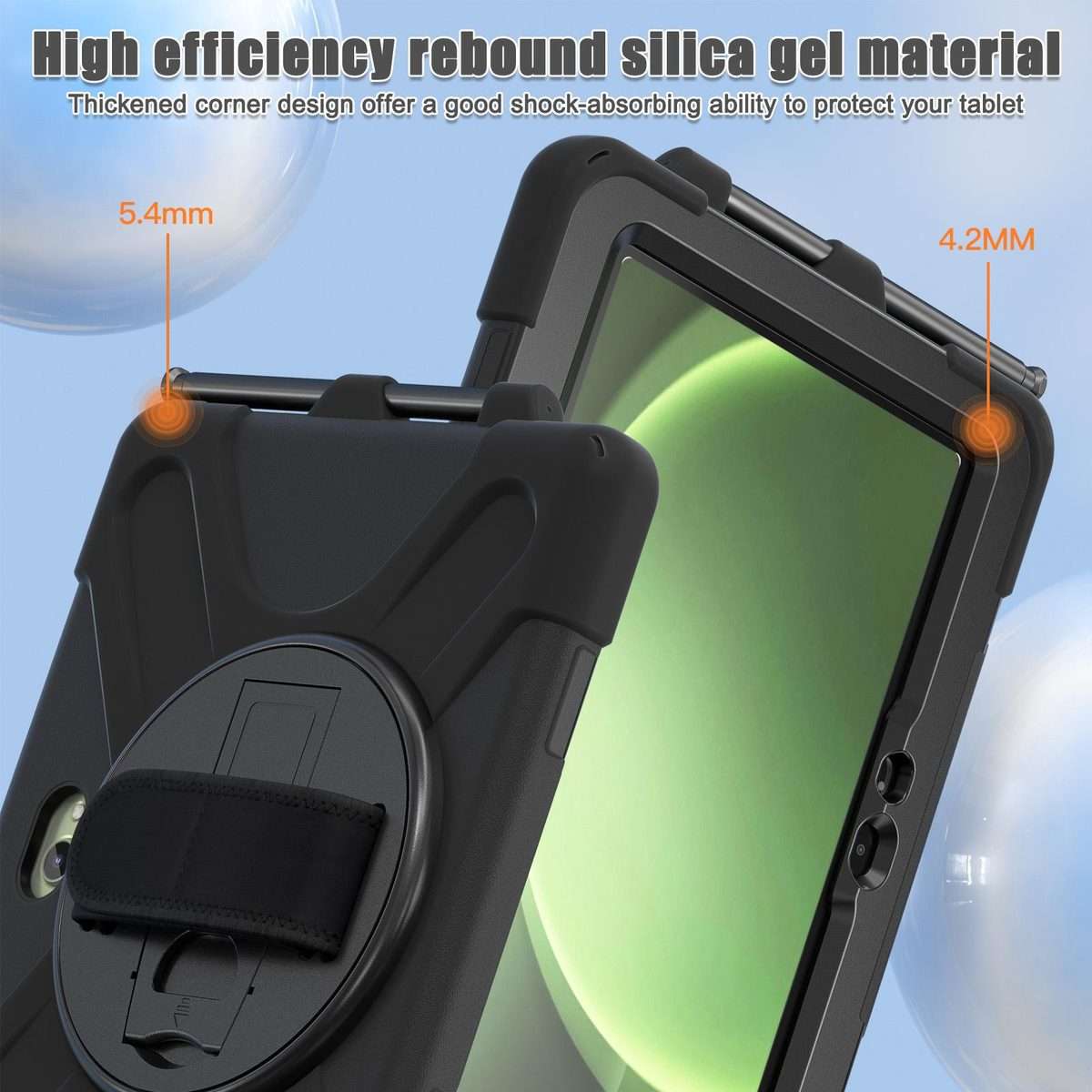For Samsung Galaxy Tab Active Pro 10.1 inch 2019 / Tab Active4 Pro 2022 / Active 5 Pro ... (Black)