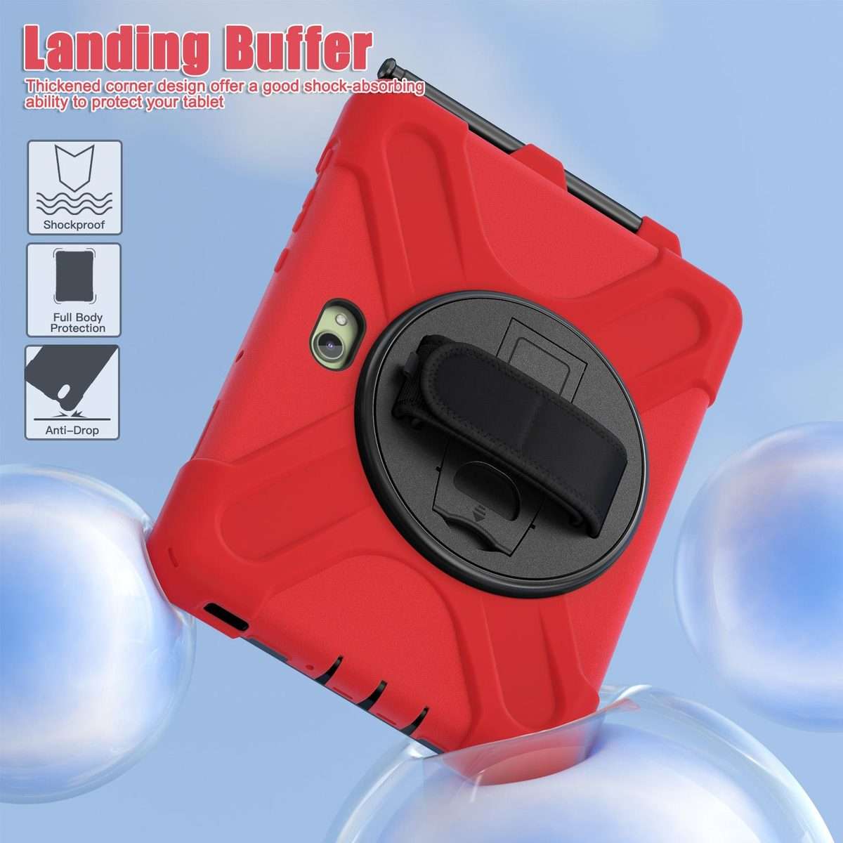 For Samsung Galaxy Tab Active Pro 10.1 inch 2019 / Tab Active4 Pro 2022 / Active 5 Pro 2 ... (Red)