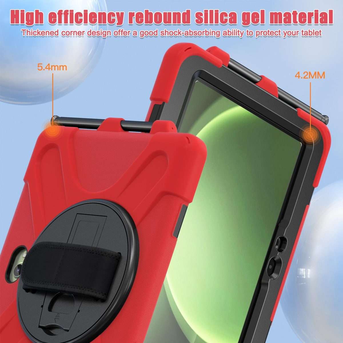 For Samsung Galaxy Tab Active Pro 10.1 inch 2019 / Tab Active4 Pro 2022 / Active 5 Pro 2 ... (Red)