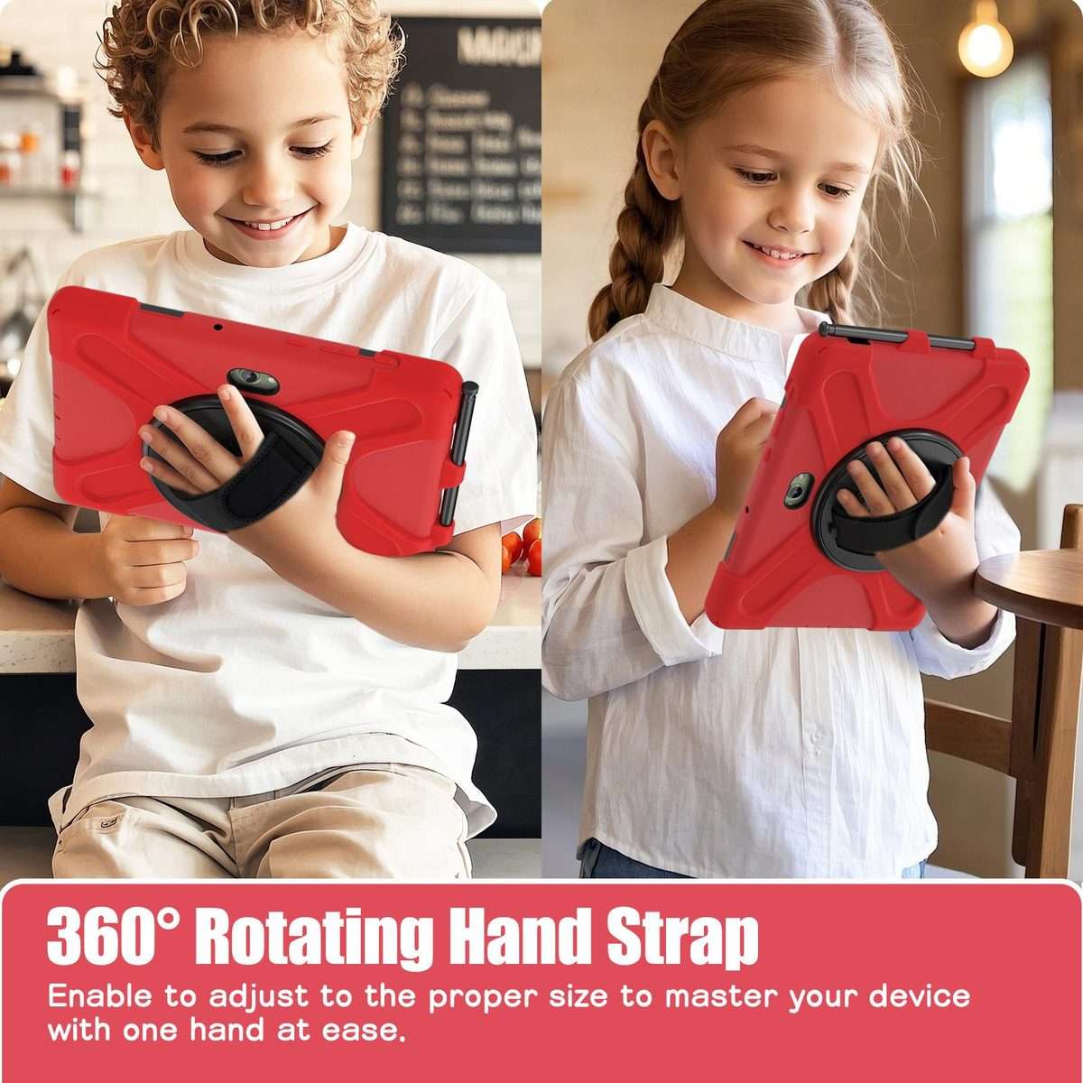 For Samsung Galaxy Tab Active Pro 10.1 inch 2019 / Tab Active4 Pro 2022 / Active 5 Pro 2 ... (Red)