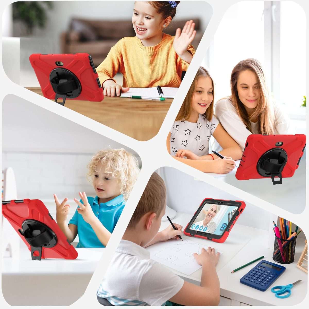 For Samsung Galaxy Tab Active Pro 10.1 inch 2019 / Tab Active4 Pro 2022 / Active 5 Pro 2 ... (Red)