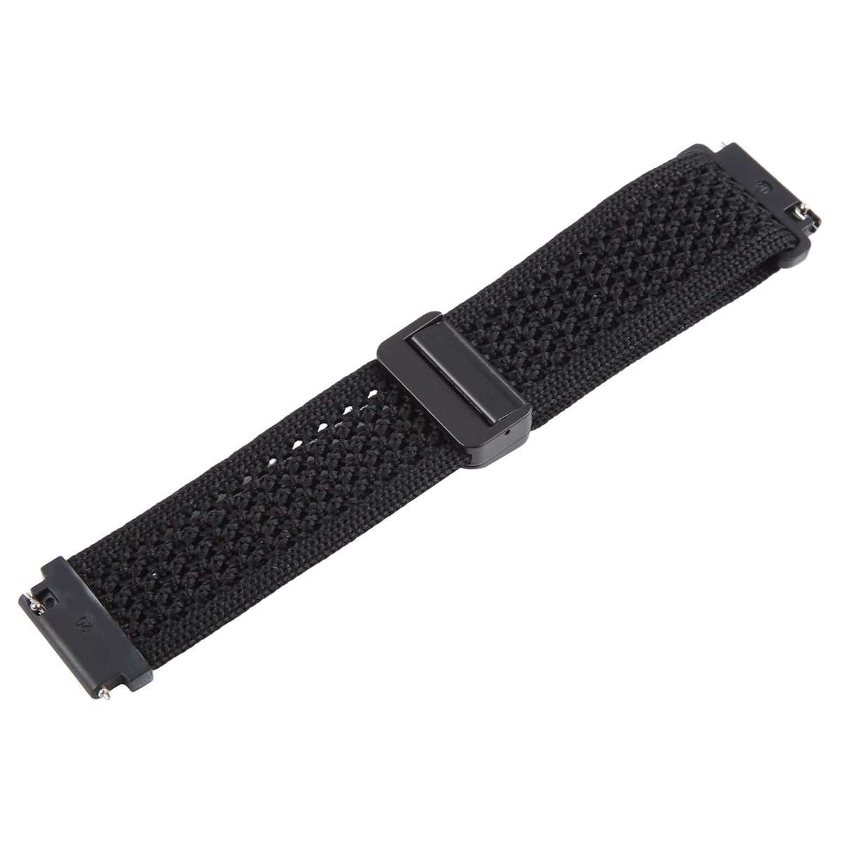 20mm Magnetic Buckle Breathable Knitted Nylon Watch Band(Black)