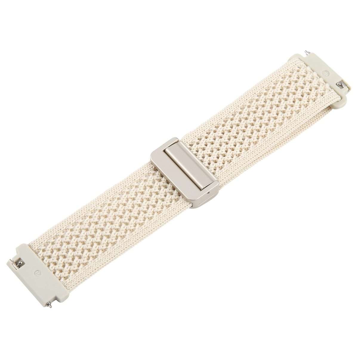 20mm Magnetic Buckle Breathable Knitted Nylon Watch Band(Starlight)