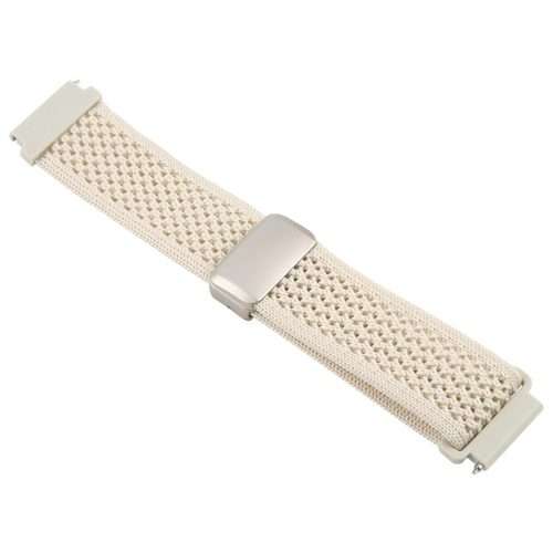 22mm Magnetic Buckle Breathable Knitted Nylon Watch Band(Starlight)