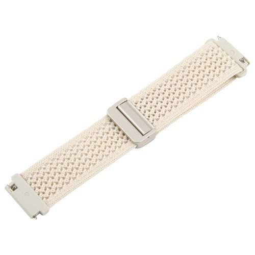 22mm Magnetic Buckle Breathable Knitted Nylon Watch Band(Starlight)