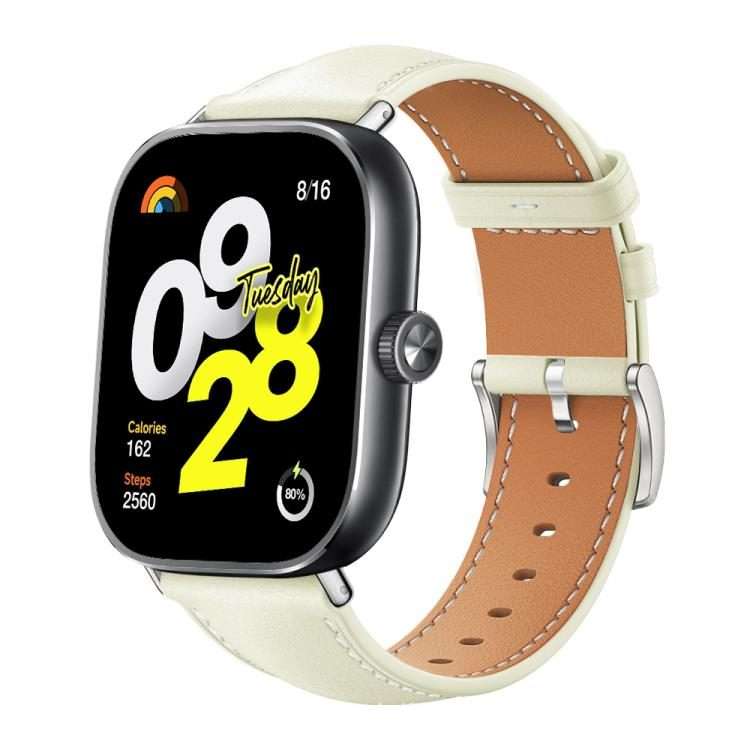 For Xiaomi Band 9 Pro / Redmi Watch 6 / 5 xDfind Flat Head Black Shark Fine Gra ... (Creamy White)