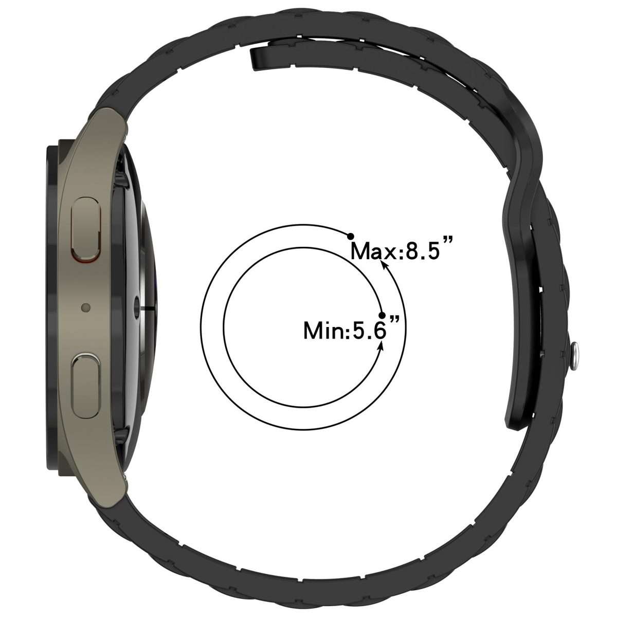 18mm I-Shaped Solid Color Silicone Watch Band(Green)