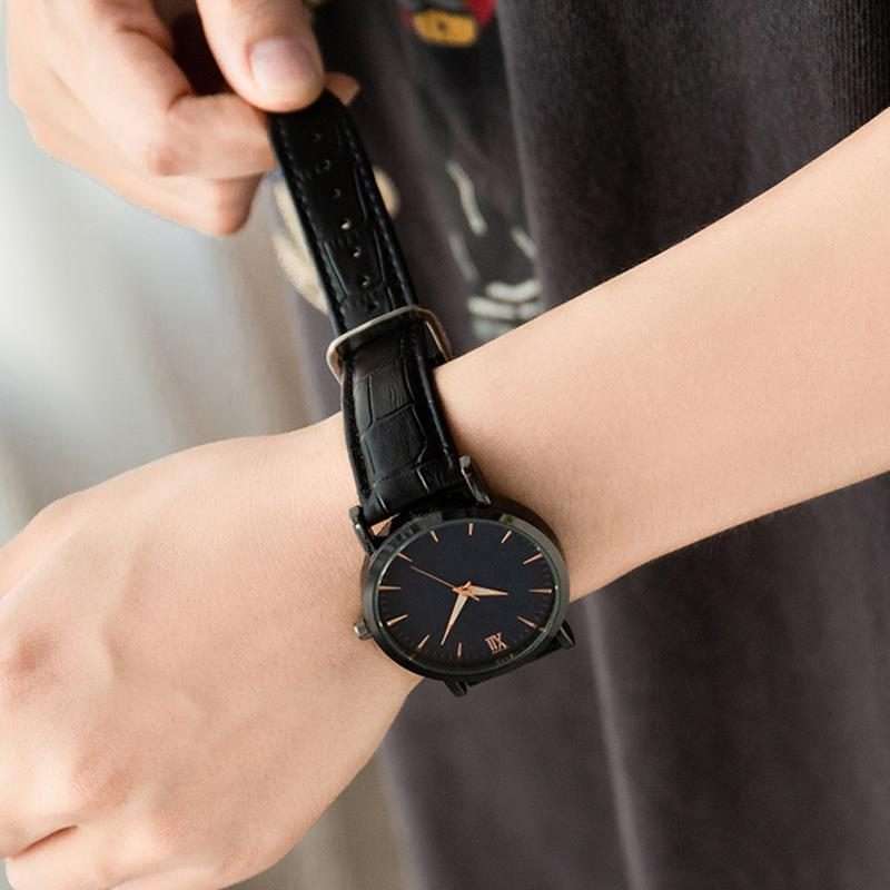 22mm xDfind Bamboo Texture Pin Buckle Leather Watch Band(Brown)