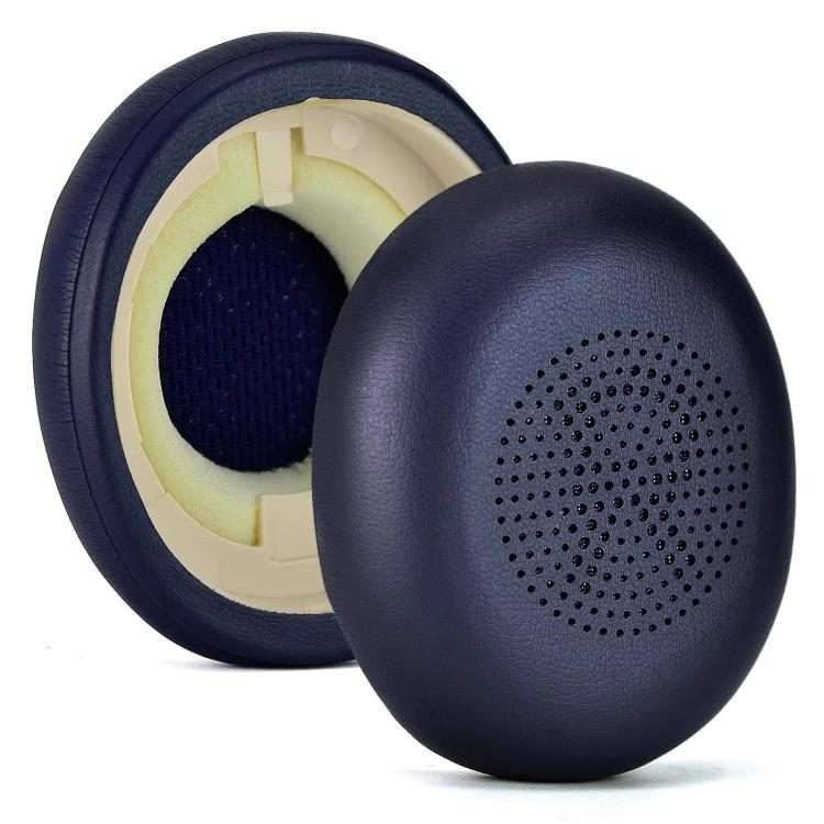 1 Pair Protein Leather Earpads For Jabra Evolve2 65 / Evolve2 40 SE / Elite 45H(Blue)