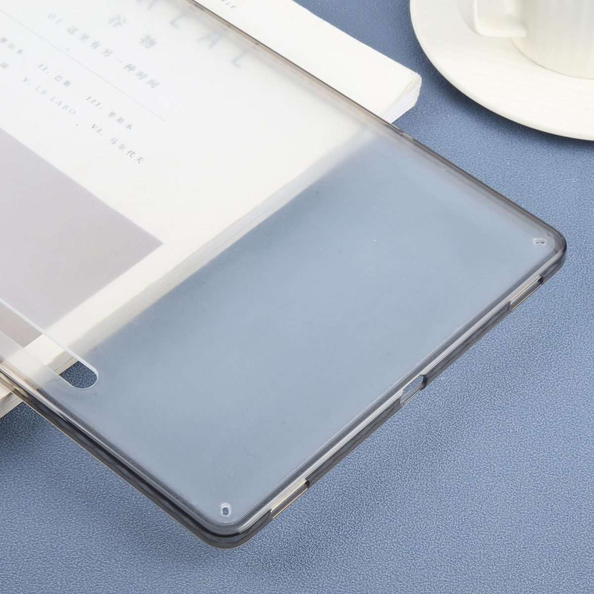 For Samsung Galaxy Tab S9+ / S10+ Color TPU Hybrid Clear Acrylic Tablet Case(Black)