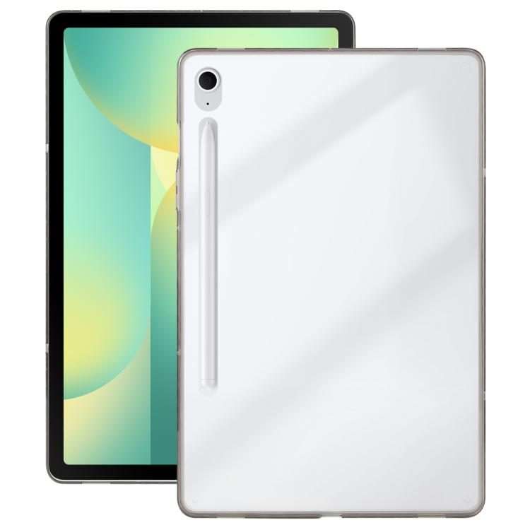 For Samsung Galaxy Tab S9 / S10 FE Color TPU Hybrid Clear Acrylic Tablet Case(Black)