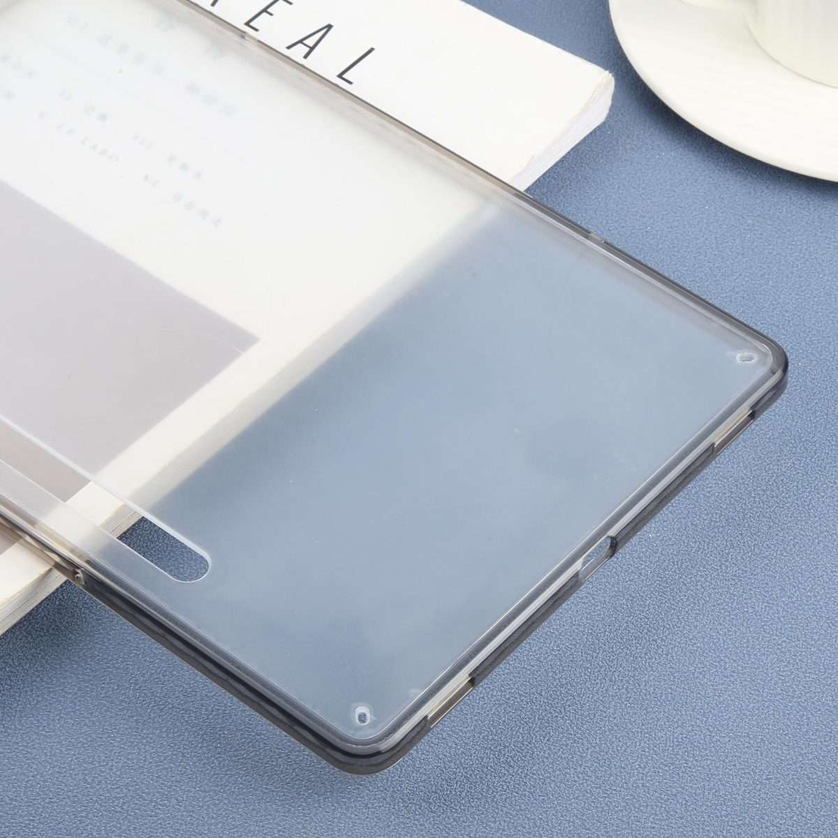 For Samsung Galaxy Tab S9 / S10 FE Color TPU Hybrid Clear Acrylic Tablet Case(Black)