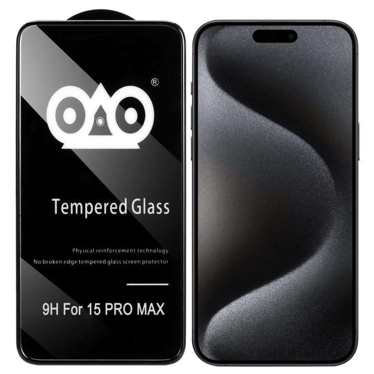 For iPhone 15 Pro Max Shockproof Anti-breaking Edge Airbag Tempered Glass Film