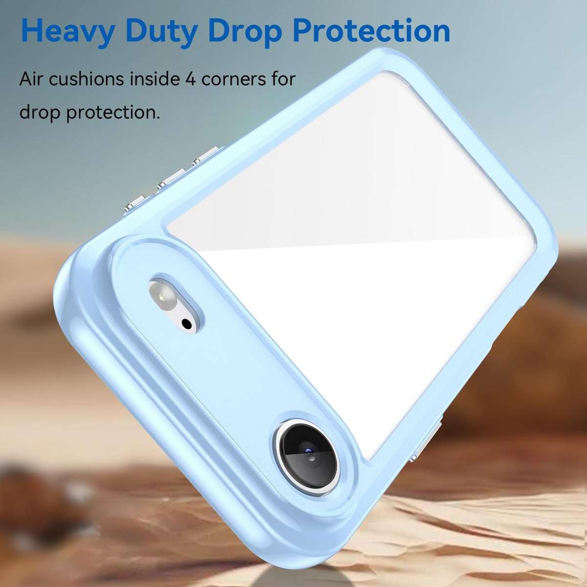 For iPhone Air Colorful Series Acrylic + TPU Phone Case(Blue)