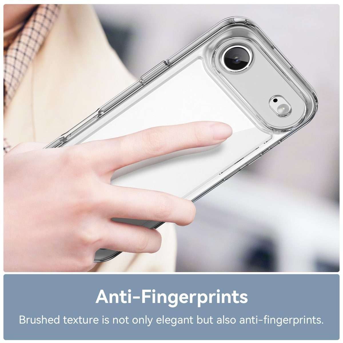 For iPhone Air Colorful Series Acrylic + TPU Phone Case(Transparent)