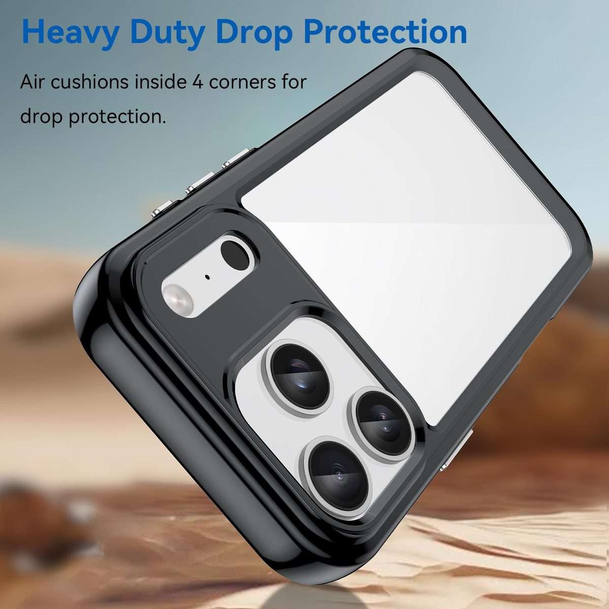 For iPhone 17 Pro Colorful Series Acrylic + TPU Phone Case(Black)