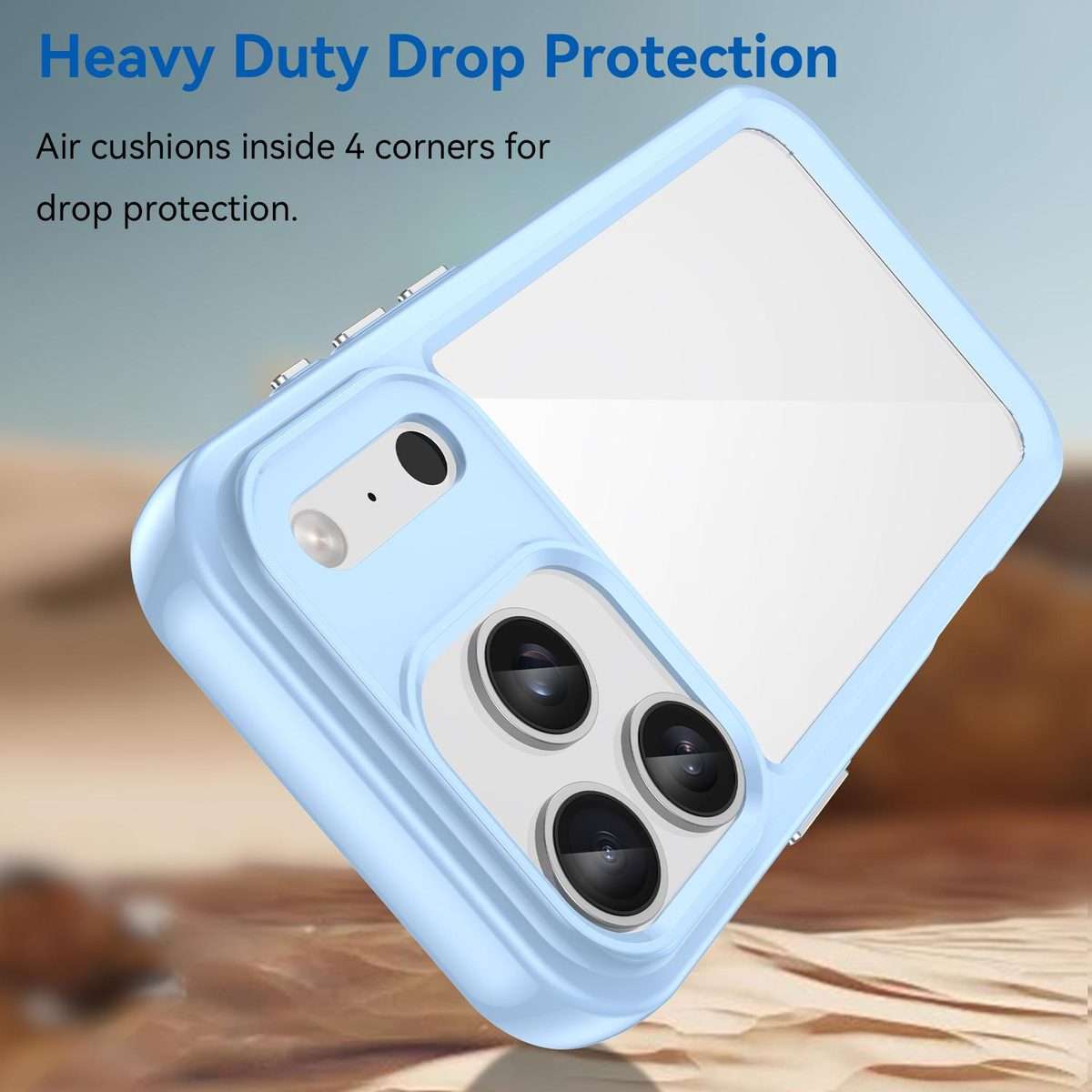 For iPhone 17 Pro Colorful Series Acrylic + TPU Phone Case(Blue)