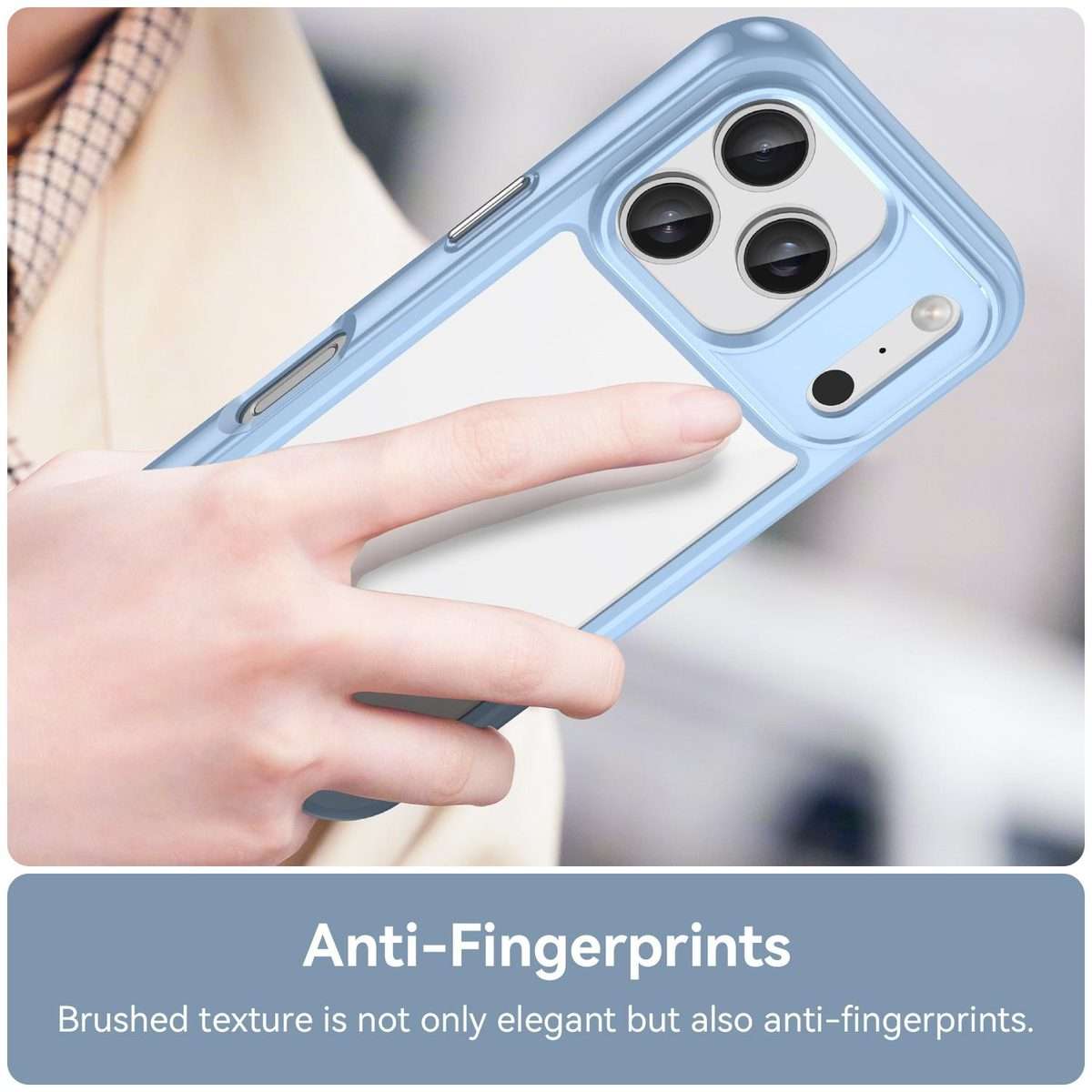 For iPhone 17 Pro Colorful Series Acrylic + TPU Phone Case(Blue)
