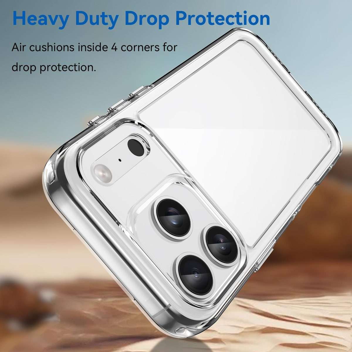 For iPhone 17 Pro Colorful Series Acrylic + TPU Phone Case(Transparent)