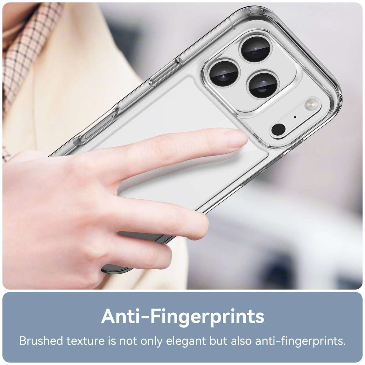 For iPhone 17 Pro Colorful Series Acrylic + TPU Phone Case(Transparent)