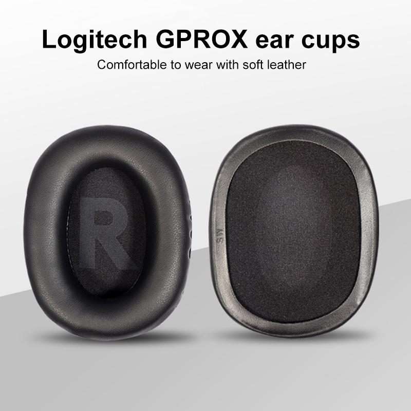 1 Pair Insert Replacement Earpads For Logitech G Pro X, Material:Mesh Fabric(Black)