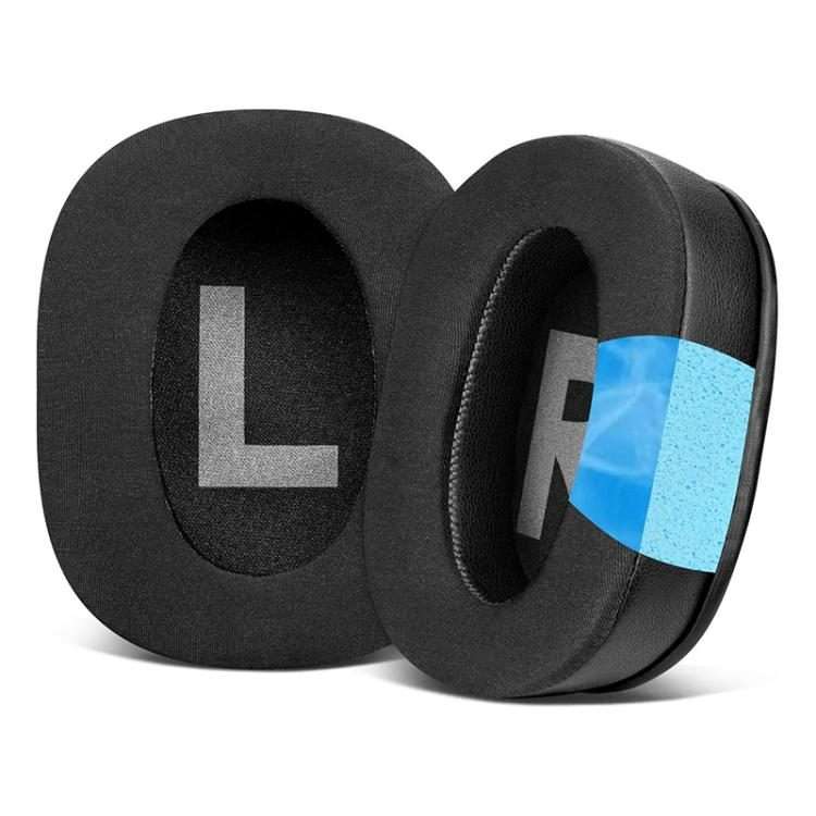 1 Pair Insert Replacement Earpads For Logitech G Pro X, Material:Protein Leather and I ... (Black)