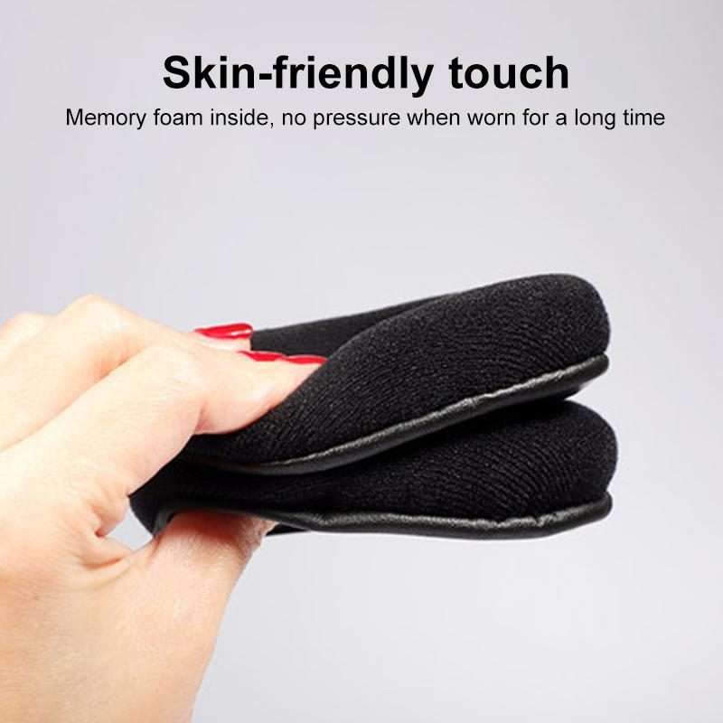 1 Pair Insert Replacement Earpads For Logitech G Pro X, Material:Protein Leather and I ... (Black)