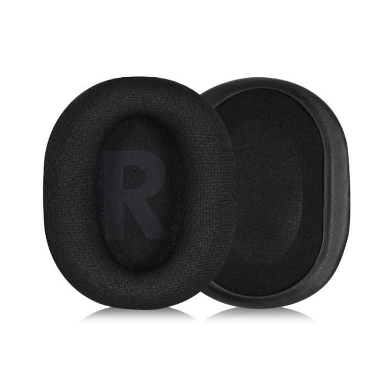 1 Pair Insert Replacement Earpads For Logitech G Pro X, Material:Plaited Interlock(Black)