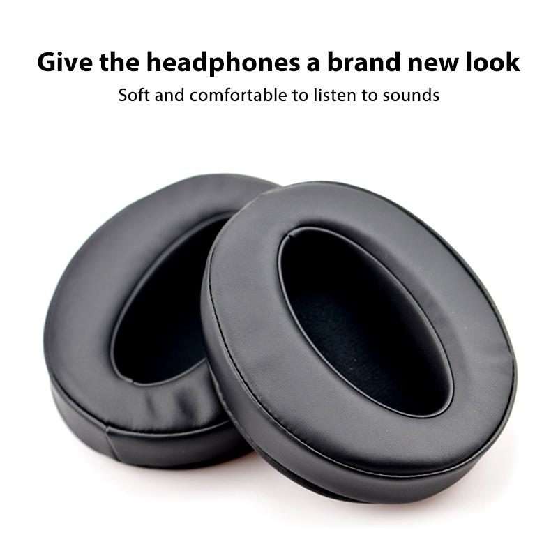 2pcs Insert Replacement Earpads For Sennheiser HD4.30 / HD350BT / HD400s ... Protein Leather White