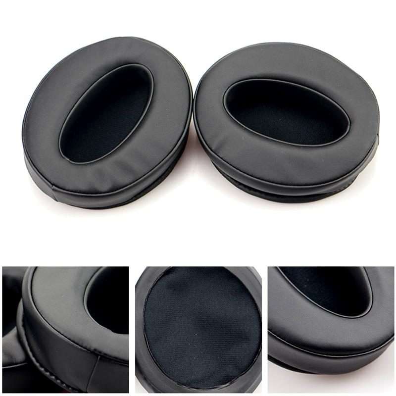 2pcs Insert Replacement Earpads For Sennheiser HD4.30 / HD350BT ... Protein Leather Ice Silk Cloth