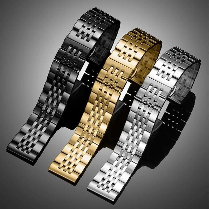 20mm xDfind Seven-bead Solid Stainless Steel Watch Band(Silver)