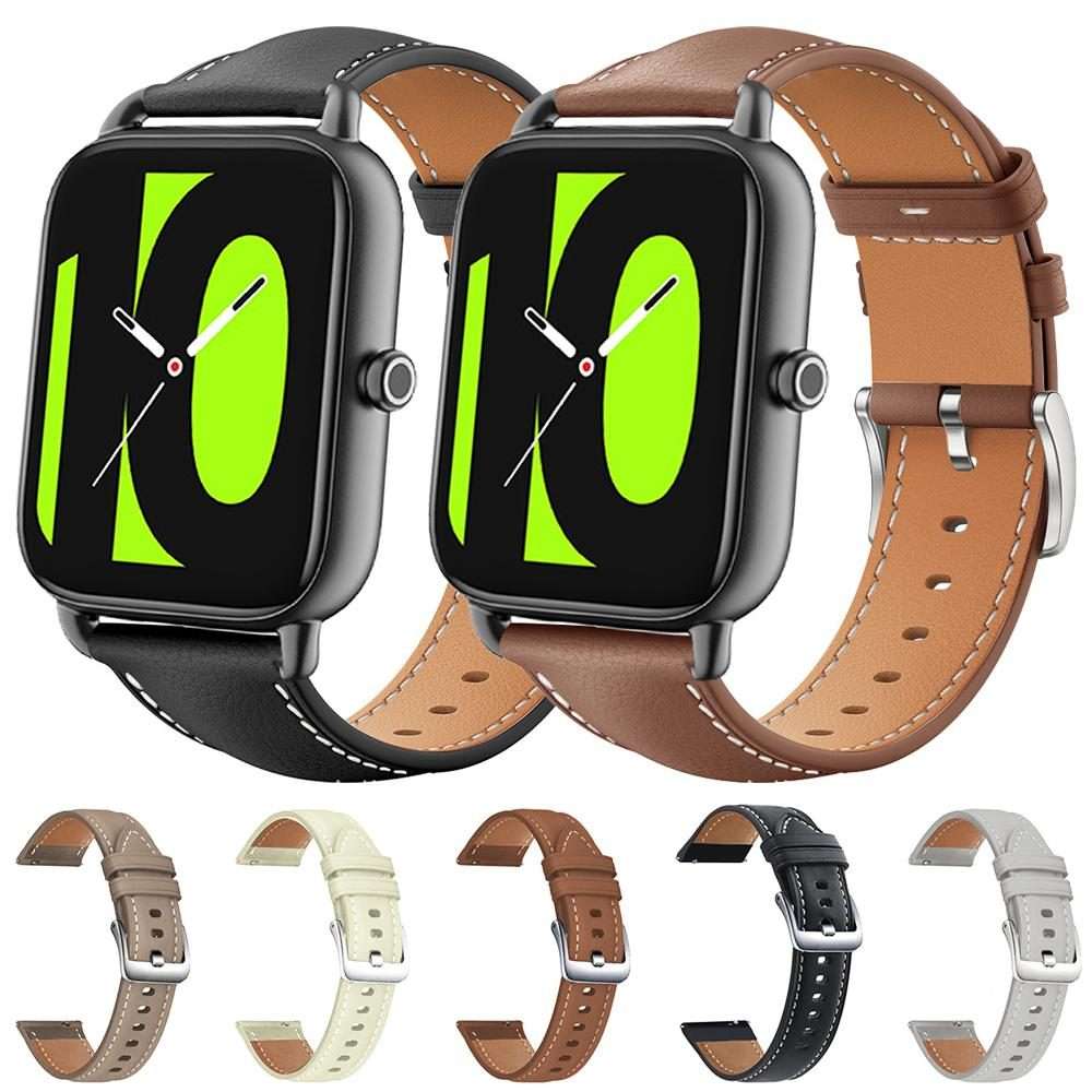 22mm For Xiaomi Watch S3/2 Pro/S2/S1 xDfind Flat Head Black Shark Fine Grain Leather ... (Coffee)