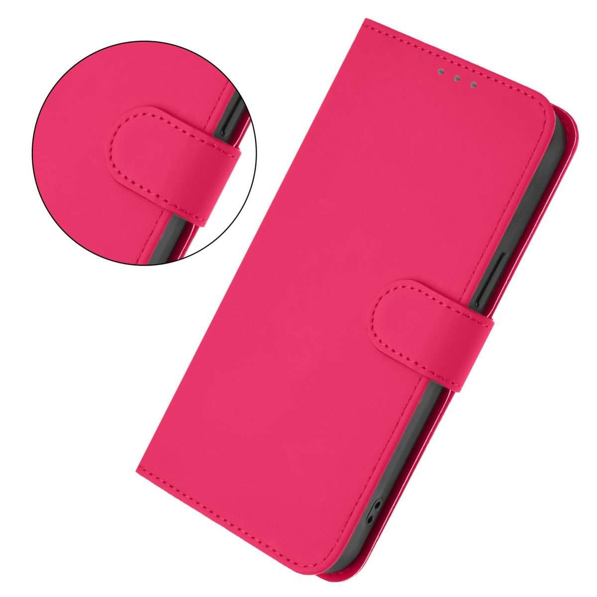 For Xiaomi 15T 5G Skin Feel Solid Color Leather Phone Case with Lanyard(Rose Red)