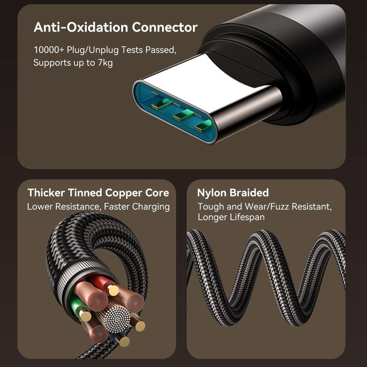 JOYROOM S-A56 EnjoyX Series 60W Type-C to Type-C 90 Degree Fast Charging Data Cable, L ... (Black)