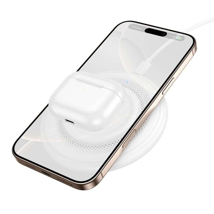 Borofone BQ40 15W Crown Desktop Wireless Fast Charger(White)