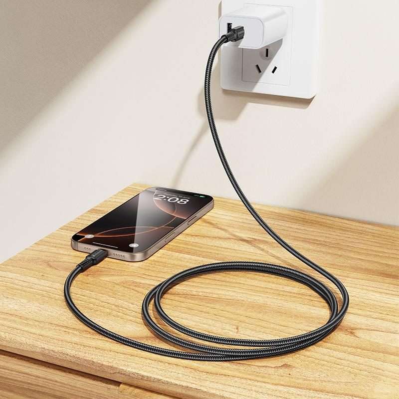 BOROFONE BX116 1m 60W Type-C to Type-C Certain Charging Data Cable(White)