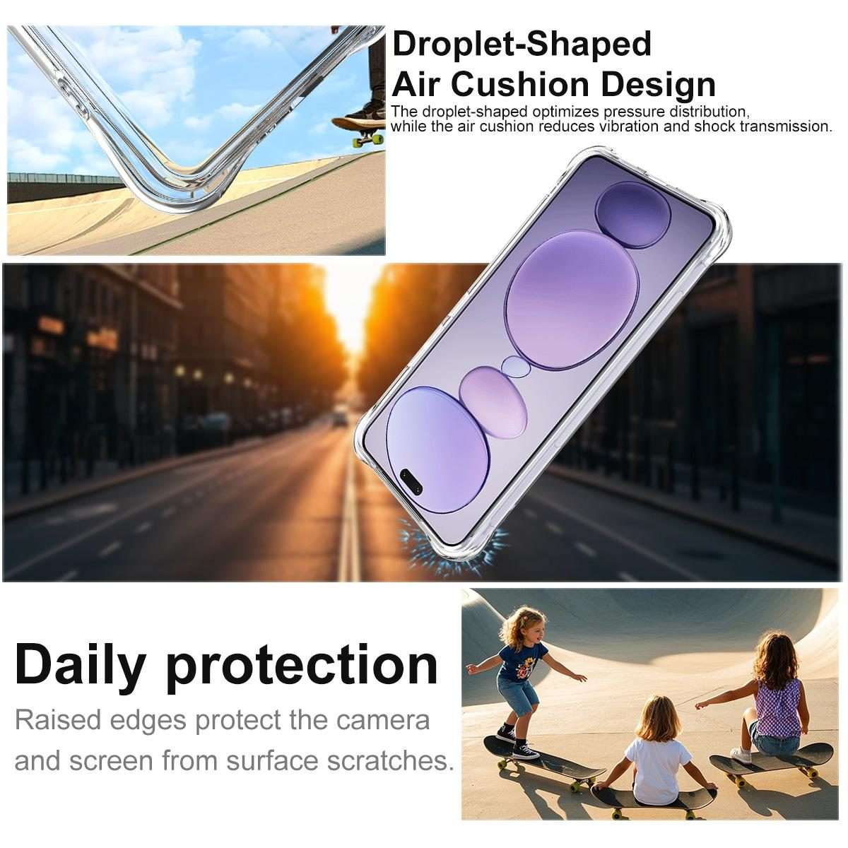 For Xiaomi Civi 5 Pro imak Shockproof Airbag TPU Phone Case(Transparent)