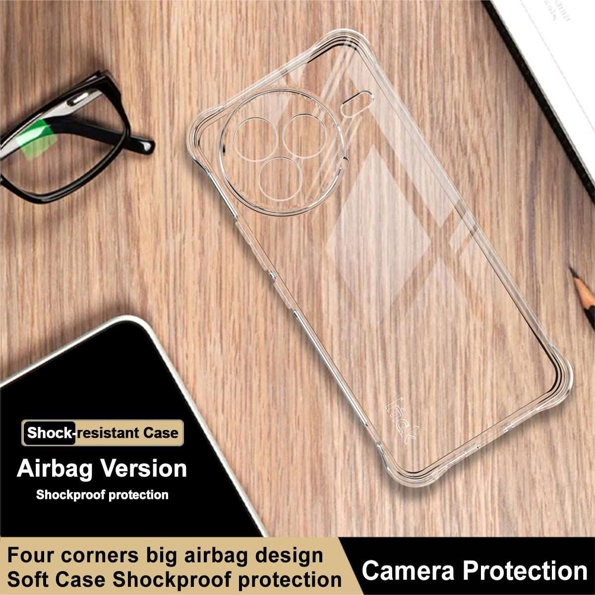For Xiaomi Civi 5 Pro imak Shockproof Airbag TPU Phone Case(Transparent)