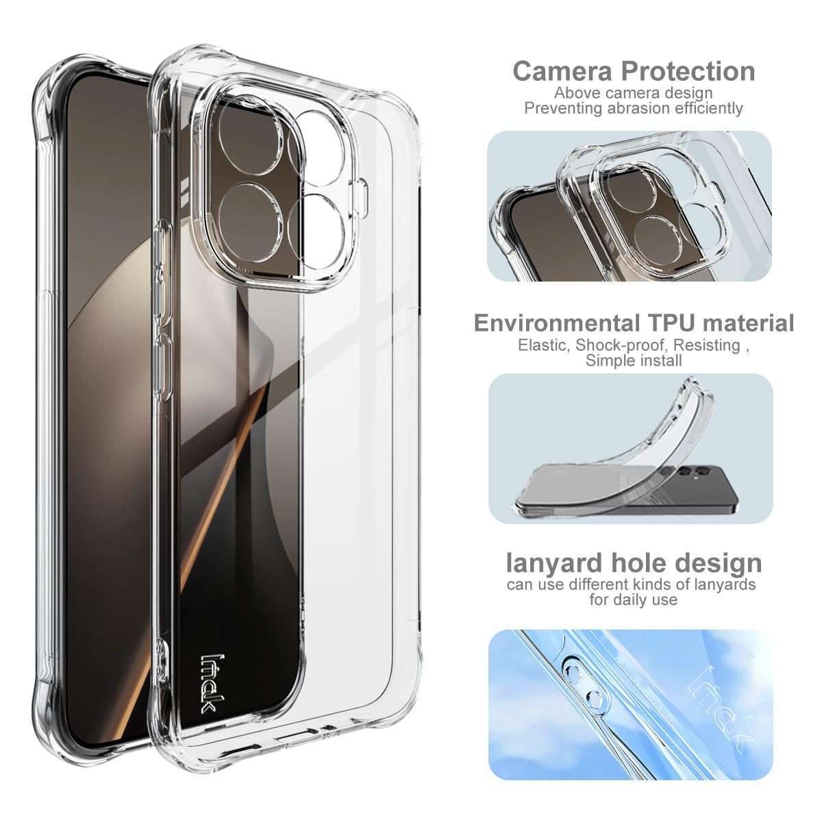 For Xiaomi 15T Pro 5G imak Shockproof Airbag TPU Phone Case(Transparent)