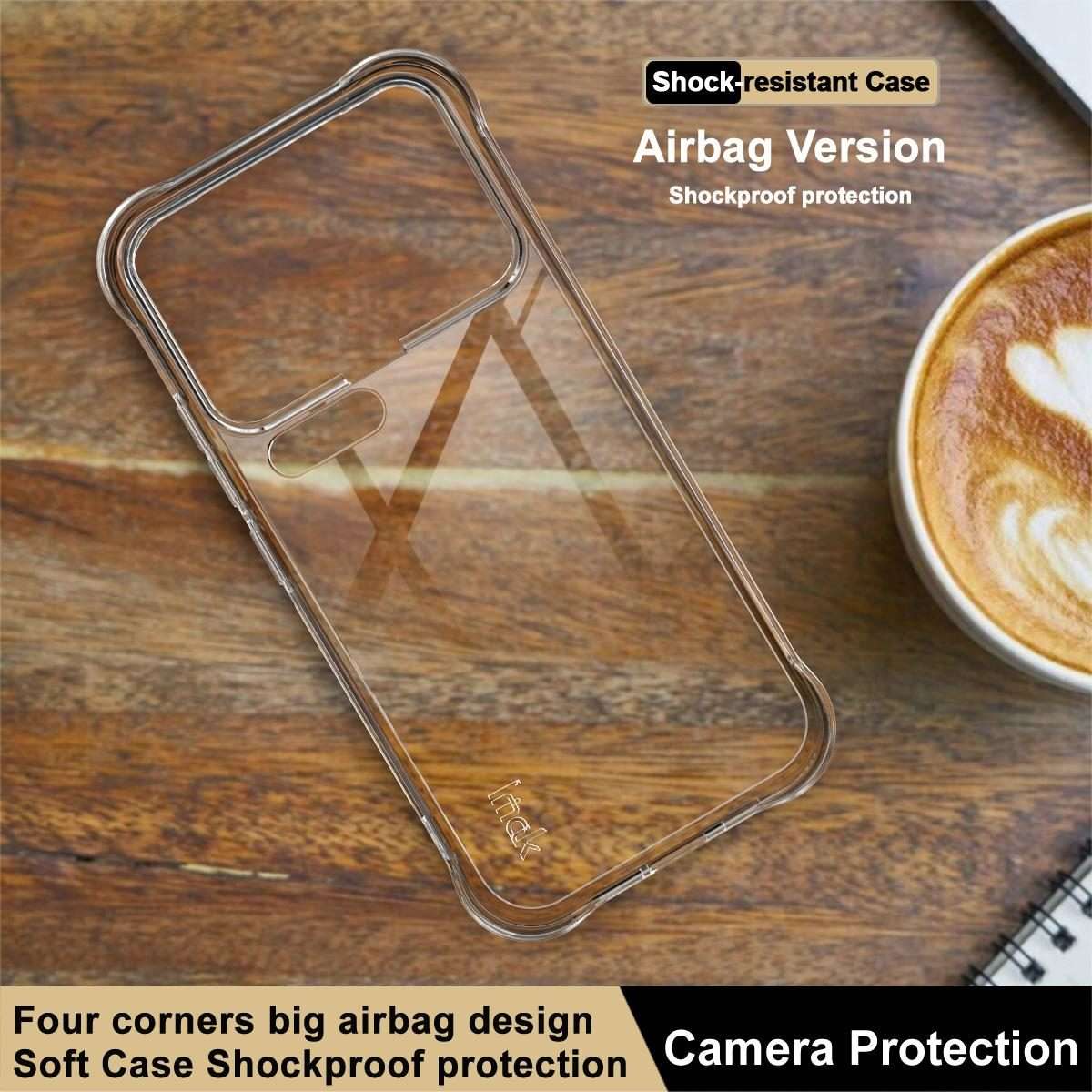 For Xiaomi 17 Pro imak Shockproof Airbag TPU Phone Case(Transparent)