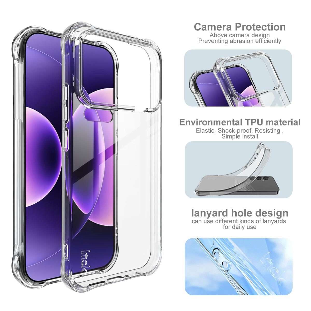 For Xiaomi 17 Pro Max imak Shockproof Airbag TPU Phone Case(Transparent)