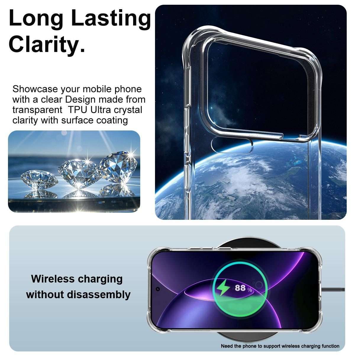 For Xiaomi 17 Pro Max imak Shockproof Airbag TPU Phone Case(Transparent)