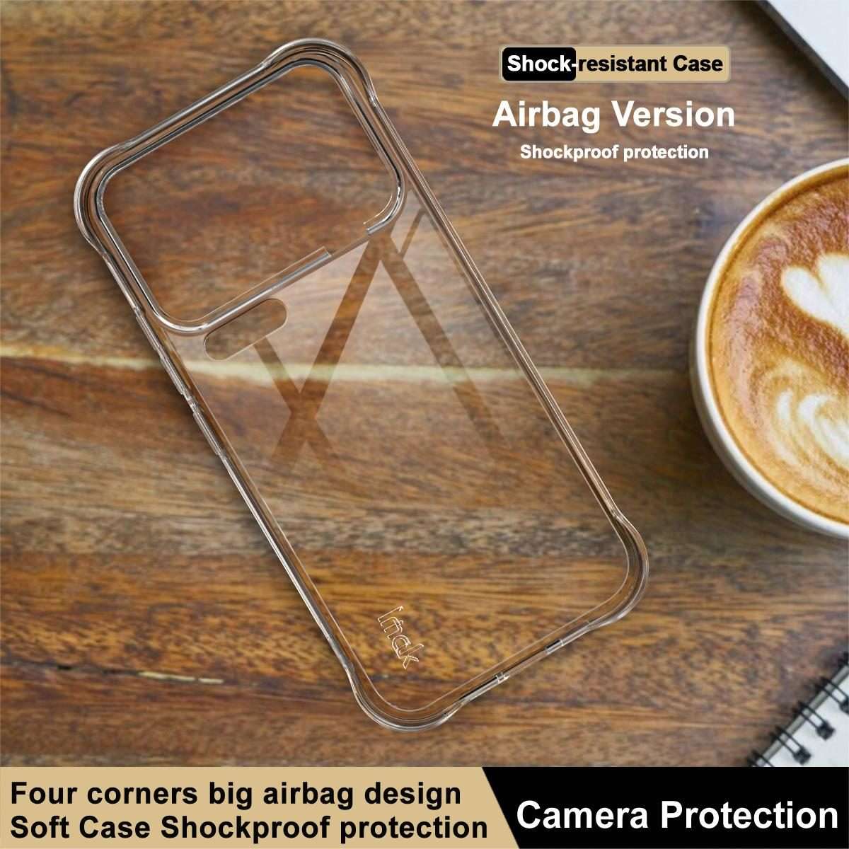 For Xiaomi 17 Pro Max imak Shockproof Airbag TPU Phone Case(Transparent)