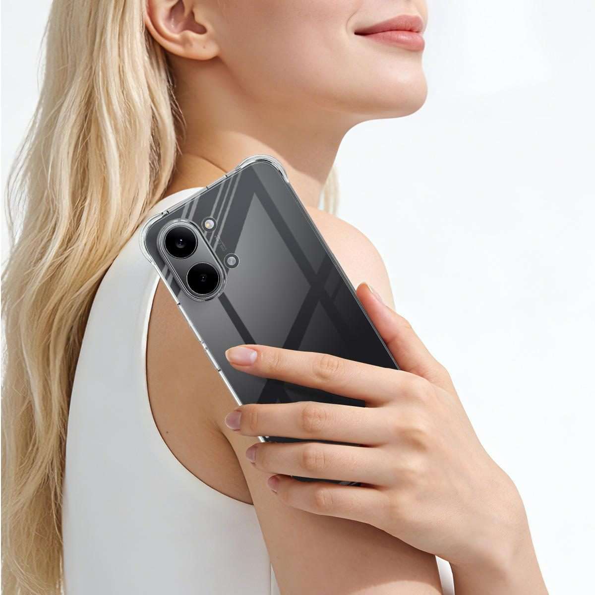 For Xiaomi Poco X8 Pro Max 5G imak Shockproof Airbag TPU Phone Case(Transparent)